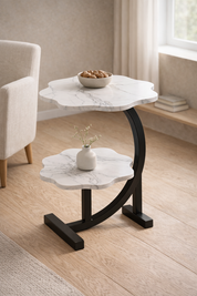 Tivara – Mini Bijzettafel – Twee Niveaus & Mobiel – Voor Woonkamer