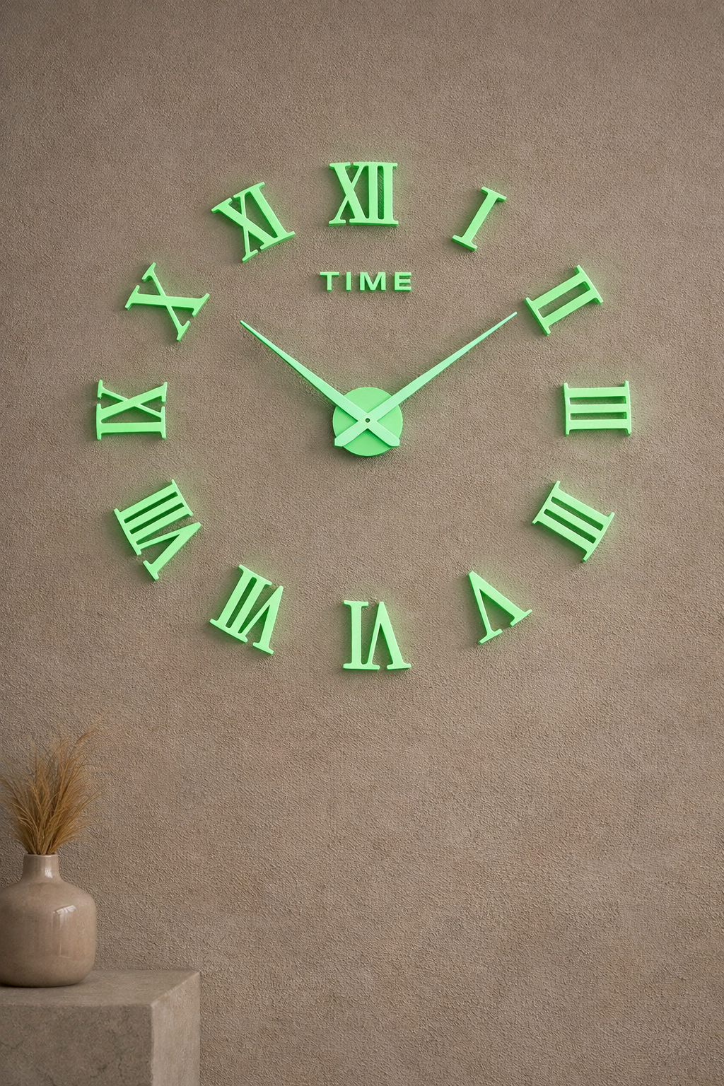Romesso – 3D Wandklok met Romeinse Cijfers – Modern & Kaderloos – Voor Woonkamer
